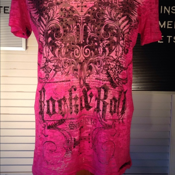 Rock and roll burnt out tee shirt size large - Picture 4 of 8